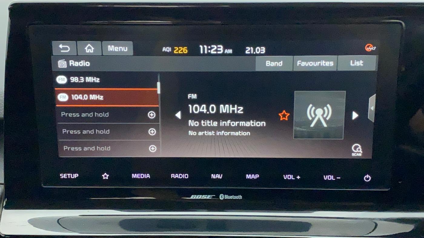2021 KIA SELTOS GTX PLUS AT 1.5 DIESEL, Diesel, Automatic, 38,589 km, Infotainment System