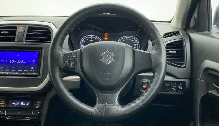 2021 Maruti Vitara Brezza VXI AT SHVS, Petrol, Automatic, 26,699 km, Steering Wheel Close Up