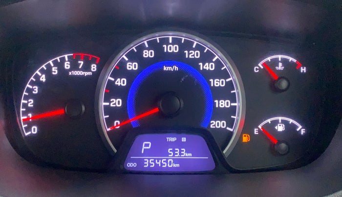 2017 Hyundai Grand i10 SPORTZ AT 1.2 KAPPA VTVT, Petrol, Automatic, 35,406 km, Odometer Image