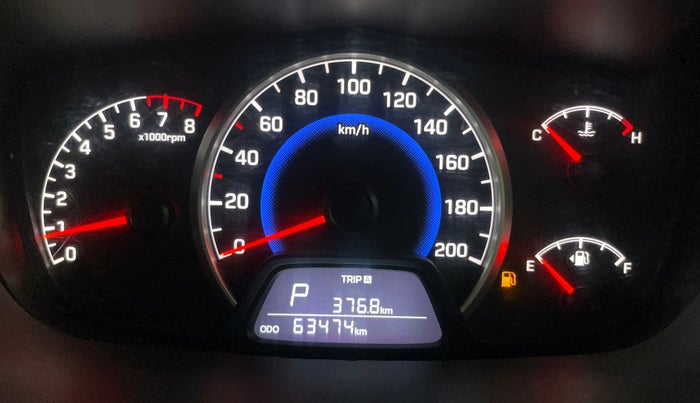 2018 Hyundai Grand i10 SPORTZ AT 1.2 KAPPA VTVT, Petrol, Automatic, 63,474 km, Odometer Image