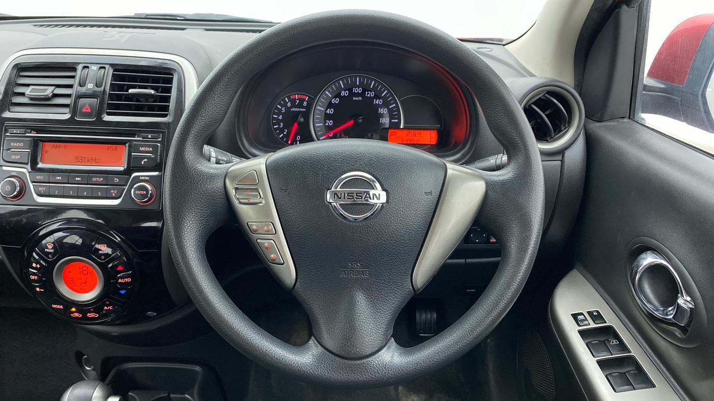 2017 Nissan Micra XV CVT, Petrol, Automatic, 64,435 km, Steering Wheel Close Up