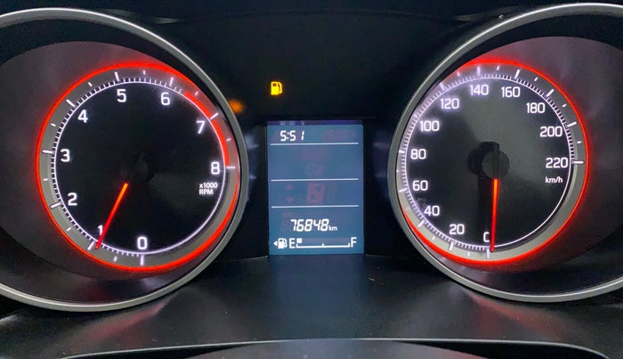 2018 Maruti Swift VXI, Petrol, Manual, 76,848 km, Odometer Image