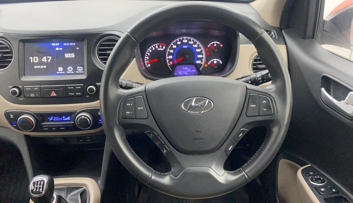 2017 Hyundai Grand i10 ASTA 1.2 KAPPA VTVT, Petrol, Manual, 36,070 km, Steering Wheel Close Up