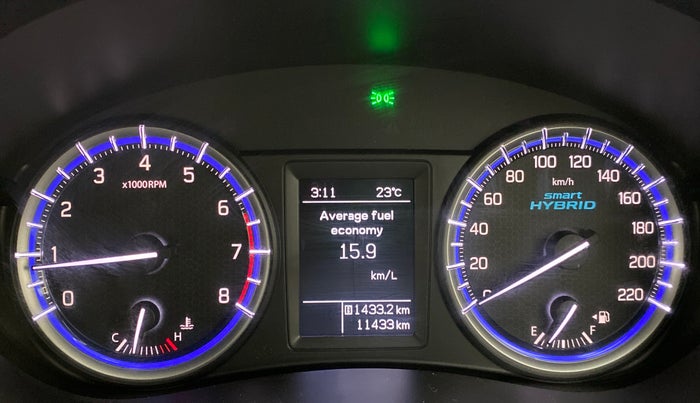 2021 Maruti S Cross ZETA SHVS PETROL, Petrol, Manual, 11,497 km, Odometer Image