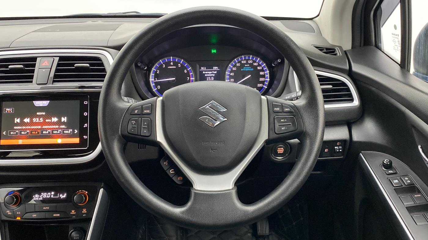 2021 Maruti S Cross ZETA SHVS PETROL, Petrol, Manual, 11,497 km, Steering Wheel Close Up