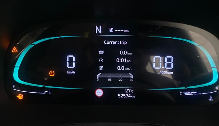 2023 Hyundai EXTER SX(O) CONNECT 1.2 AMT, Petrol, Automatic, 52,517 km, Odometer Image