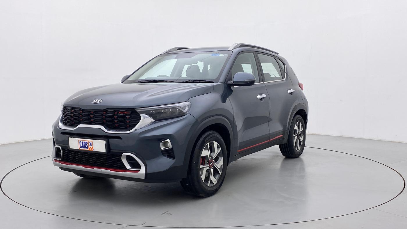 2020 KIA SONET GTX + 1.0 IMT, Petrol, Manual, 46,158 km, Left Front Diagonal