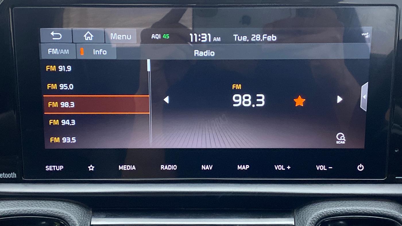 2020 KIA SONET GTX + 1.0 IMT, Petrol, Manual, 46,158 km, Infotainment System