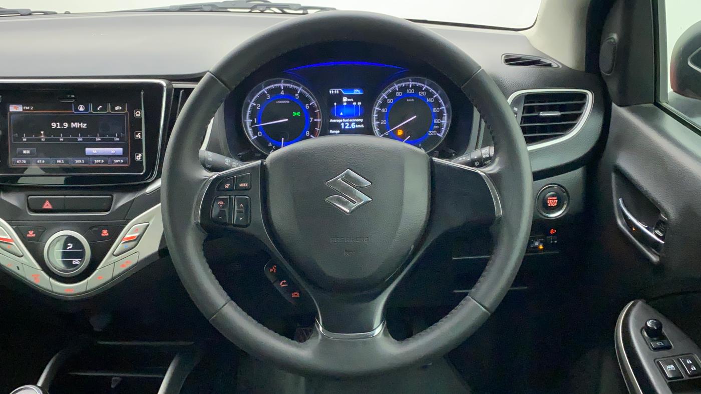 2017 Maruti Baleno ALPHA PETROL 1.2, CNG, Manual, 89,631 km, Steering Wheel Close Up