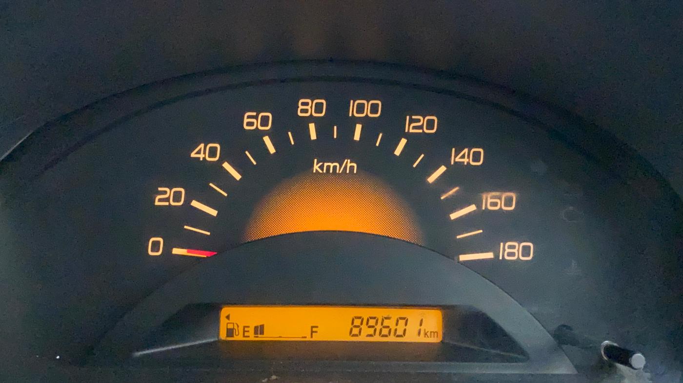 2012 Maruti Wagon R 1.0 LXI, Petrol, Manual, 89,601 km, Odometer Image