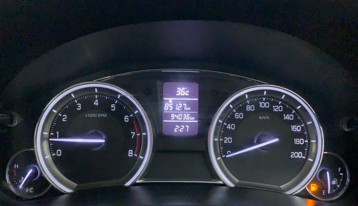 2016 Maruti Ciaz ZXI+, Petrol, Manual, 94,136 km, Odometer Image