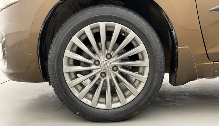 2016 Maruti Ciaz ZXI+, Petrol, Manual, 94,136 km, Left Front Wheel