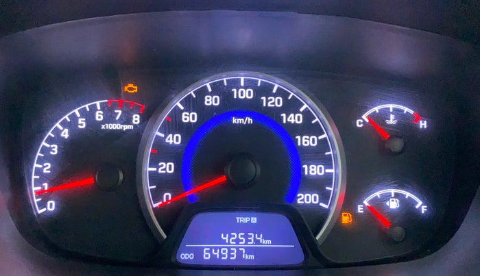 2018 Hyundai Grand i10 MAGNA 1.2 VTVT, CNG, Manual, 65,158 km, Odometer Image