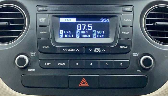 2018 Hyundai Grand i10 MAGNA 1.2 VTVT, CNG, Manual, 65,158 km, Infotainment System