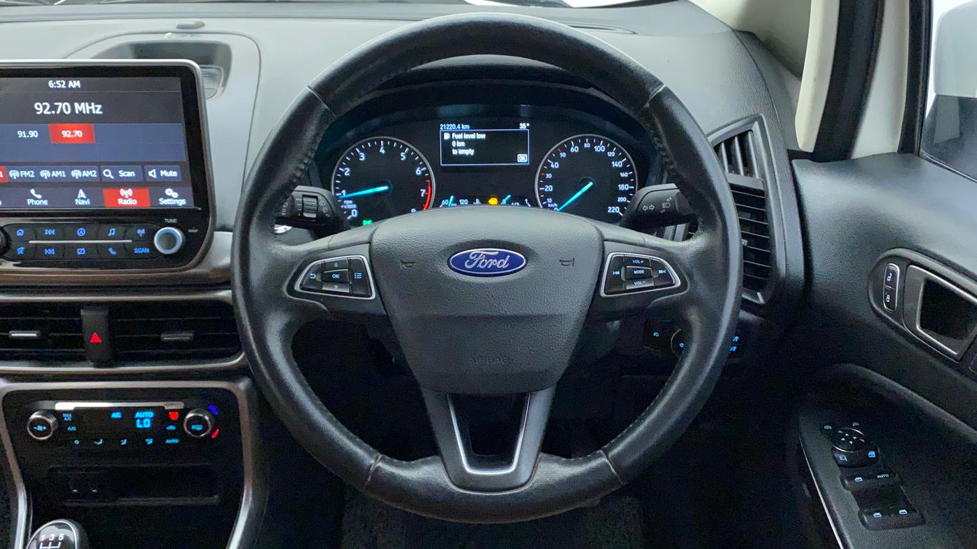 2019 Ford Ecosport TITANIUM 1.5L PETROL, Petrol, Manual, 21,220 km, Steering Wheel Close Up