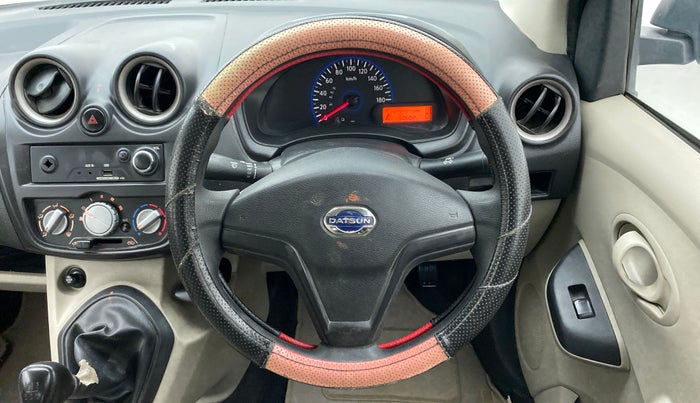 2017 Datsun Go T, Petrol, Manual, 50,602 km, Steering Wheel Close Up
