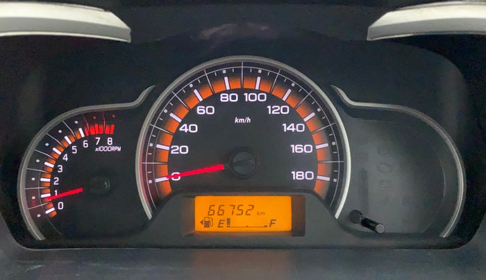 2015 Maruti Alto K10 VXI, Petrol, Manual, 66,752 km, Odometer Image
