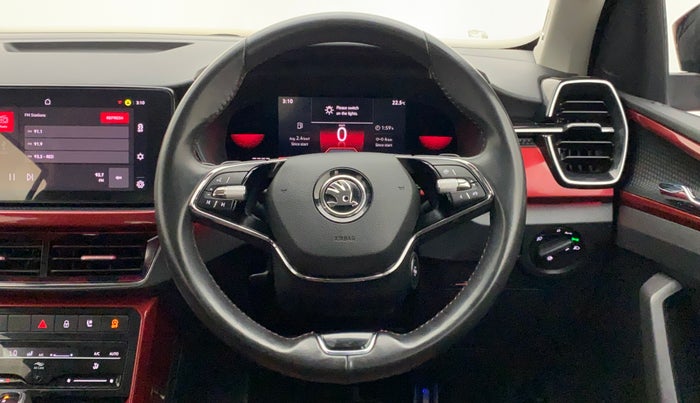 2022 Skoda KUSHAQ MONTE CARLO 1.5L TSI DSG, Petrol, Automatic, 18,748 km, Steering Wheel Close Up