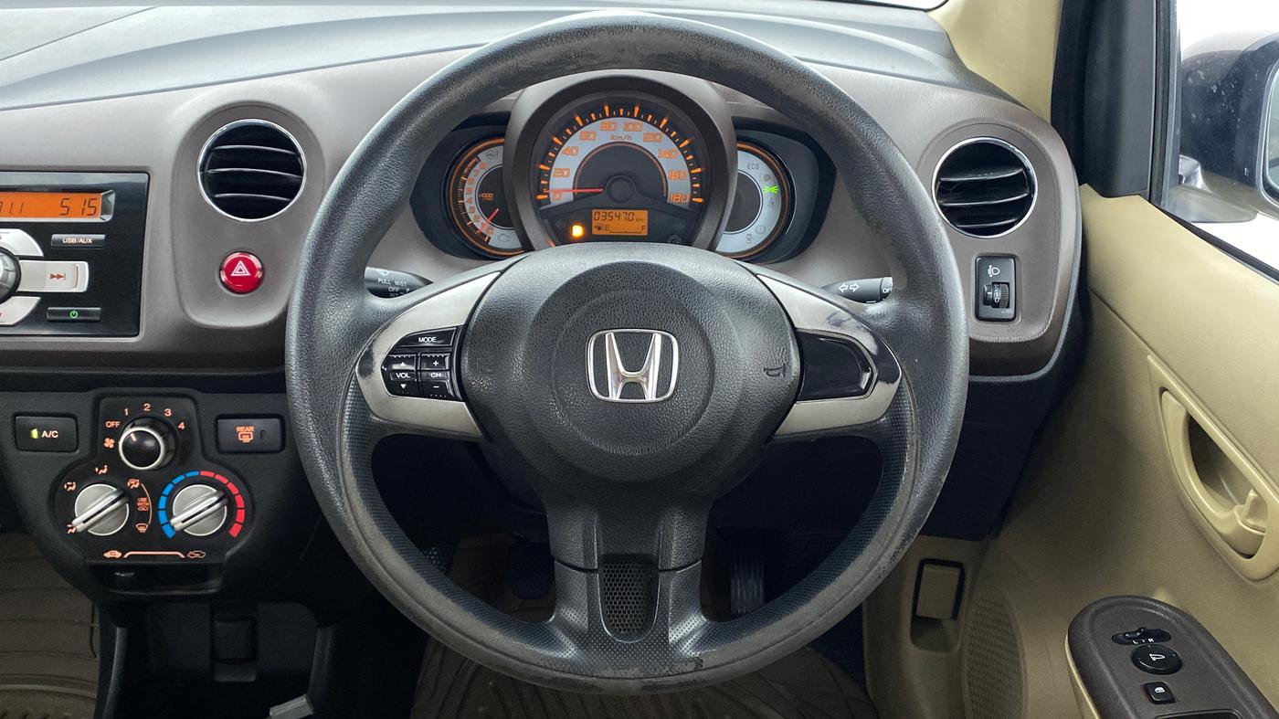 2013 Honda Brio 1.2 S MT I VTEC, Petrol, Manual, 35,504 km, Steering Wheel Close Up