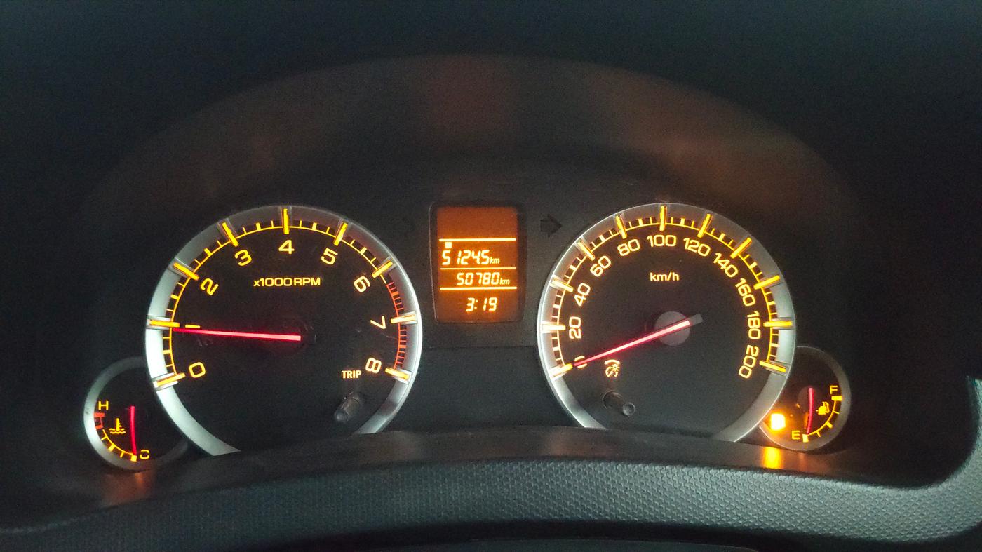 2013 Maruti Swift VXI, Petrol, Manual, 50,723 km, Odometer Image