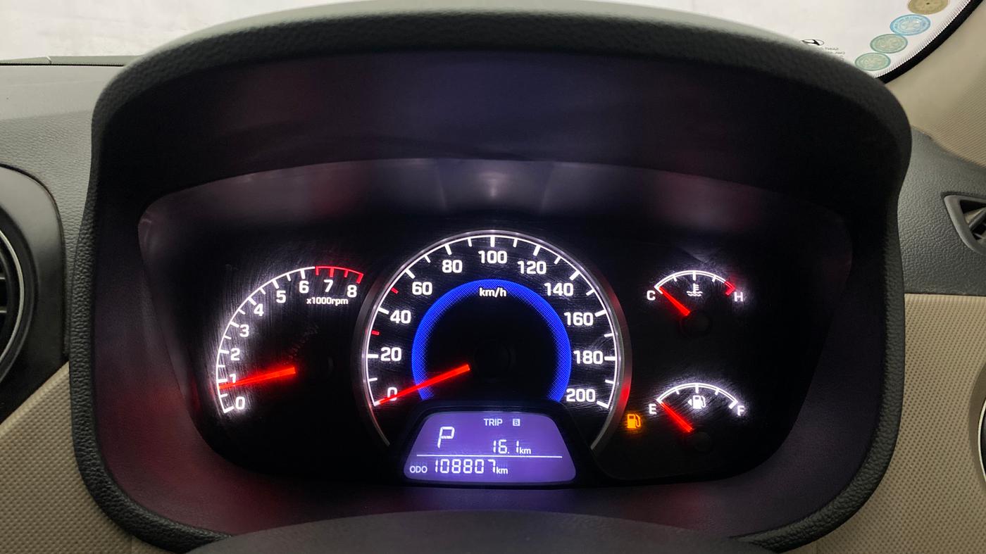 2017 Hyundai Grand i10 SPORTZ (O) AT 1.2 KAPPA VTVT, Petrol, Automatic, 1,08,807 km, Odometer Image