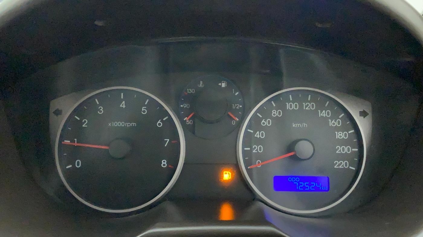 2011 Hyundai i20 MAGNA (O) 1.2, Petrol, Manual, 72,523 km, Odometer Image