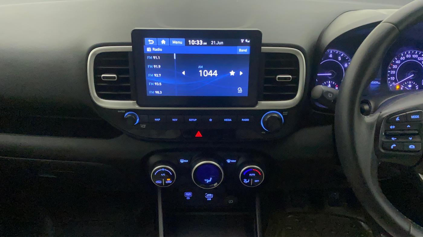 2019 Hyundai VENUE SX 1.0 (O) TURBO, Petrol, Manual, 45,750 km, Air Conditioner