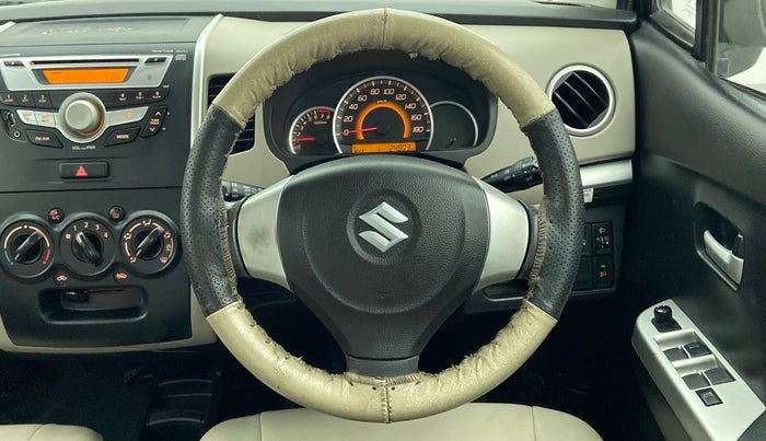 2014 Maruti Wagon R 1.0 VXI, Petrol, Manual, 24,890 km, Steering Wheel Close Up