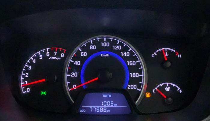 2017 Hyundai Grand i10 ASTA 1.2 KAPPA VTVT, CNG, Manual, 77,988 km, Odometer Image