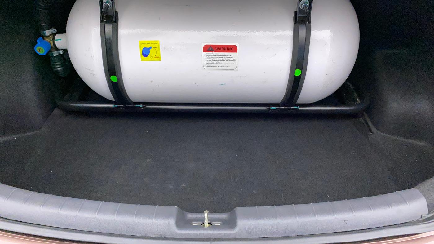 2022 Hyundai AURA S 1.2 CNG, CNG, Manual, 25,910 km, Boot Inside