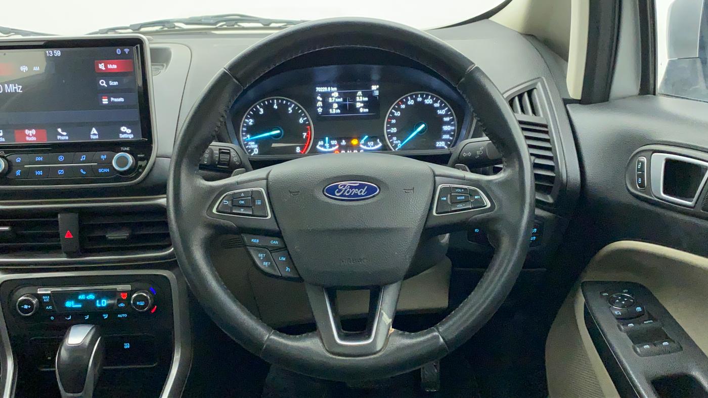 2020 Ford Ecosport TITANIUM + 1.5L PETROL AT, Petrol, Automatic, 70,225 km, Steering Wheel Close Up