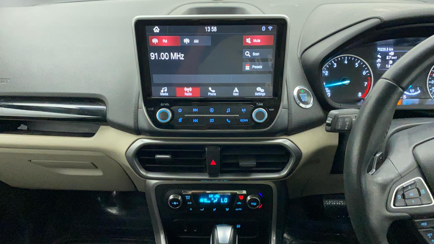 2020 Ford Ecosport TITANIUM + 1.5L PETROL AT, Petrol, Automatic, 70,225 km, Air Conditioner