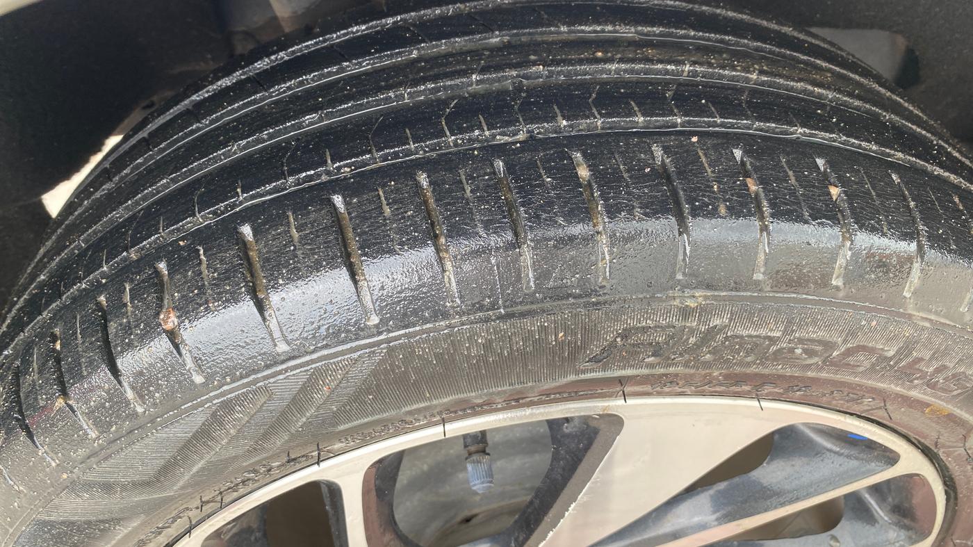 2019 Toyota Glanza V CVT, Petrol, Automatic, 25,218 km, Right Rear Tyre Tread