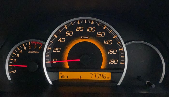 2015 Maruti Wagon R 1.0 VXI, Petrol, Manual, 77,433 km, Odometer Image