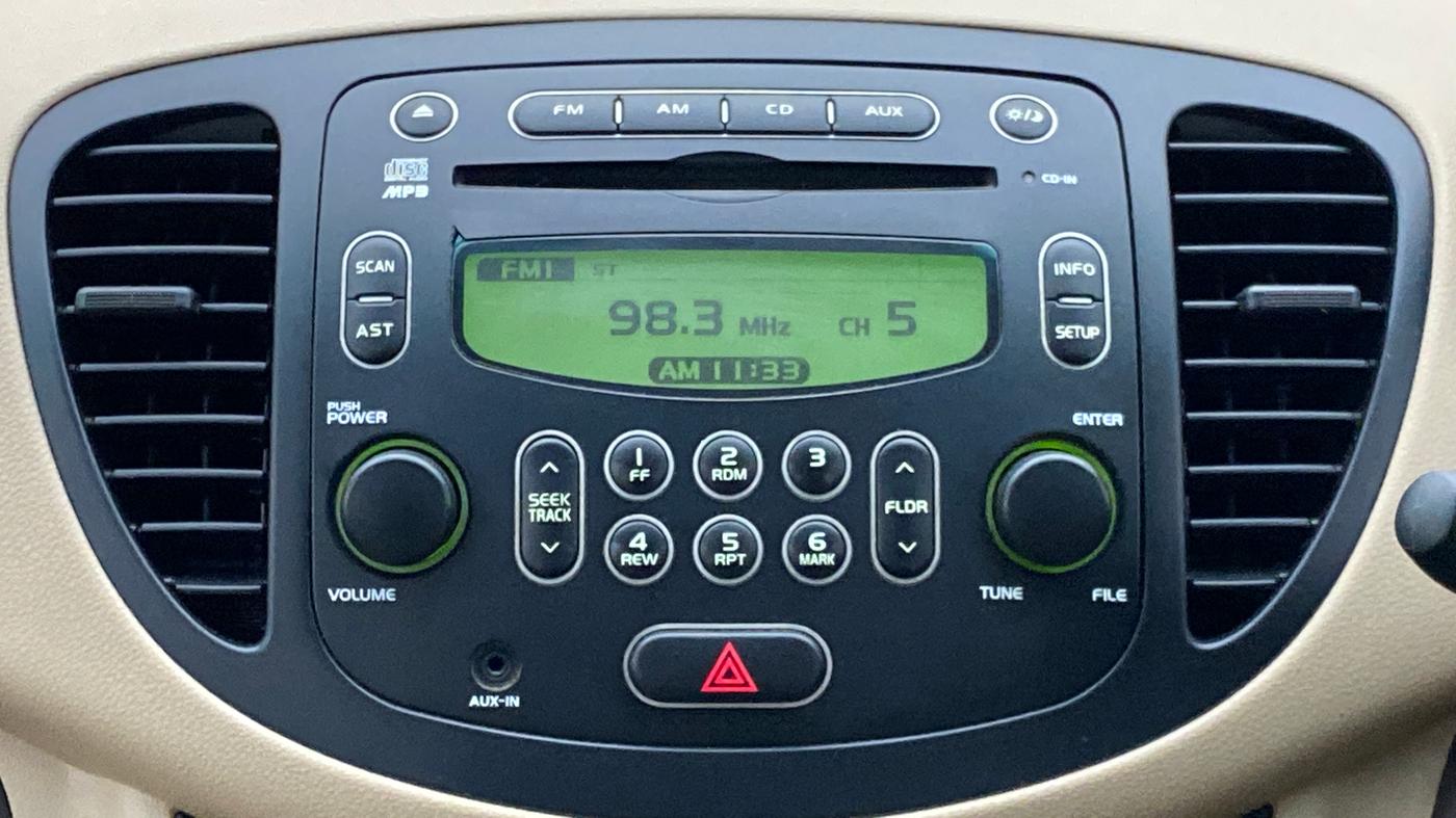 2010 Hyundai i10 SPORTZ 1.2, Petrol, Manual, 63,128 km, Infotainment System