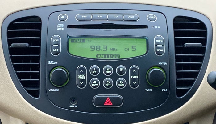 2010 Hyundai i10 SPORTZ 1.2, Petrol, Manual, 63,128 km, Infotainment System
