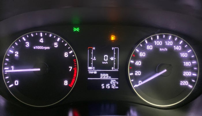 2015 Hyundai Elite i20 SPORTZ (O) 1.2, Petrol, Manual, 51,512 km, Odometer Image