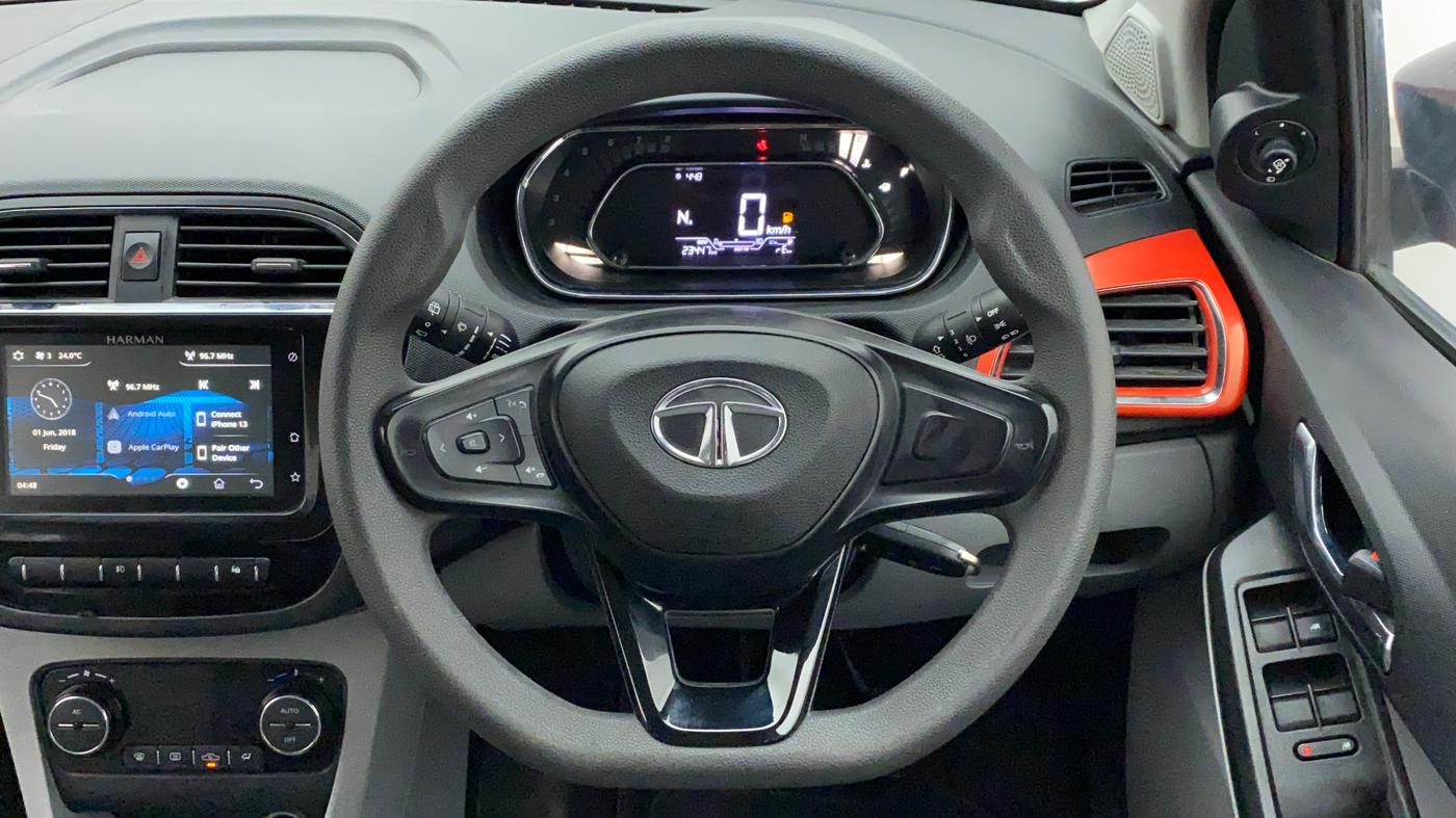 2021 Tata Tiago XZA PLUS DUAL TONE PETROL, Petrol, Automatic, 23,628 km, Steering Wheel Close Up