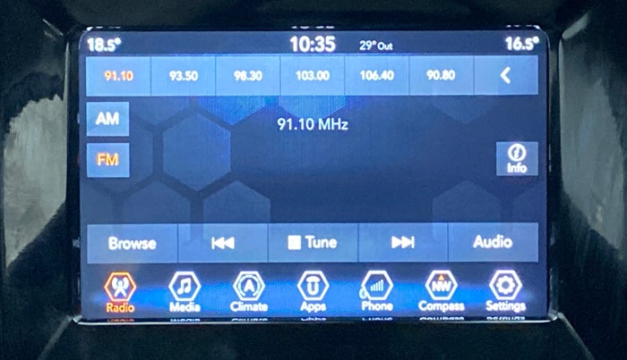 2018 Jeep Compass LIMITED 1.4 AT, Petrol, Automatic, 6,496 km, Infotainment System