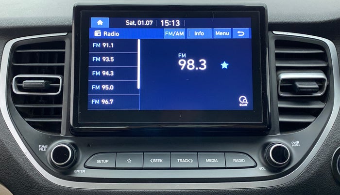 2020 Hyundai Verna SX 1.5 VTVT IVT, Petrol, Automatic, 39,821 km, Infotainment System