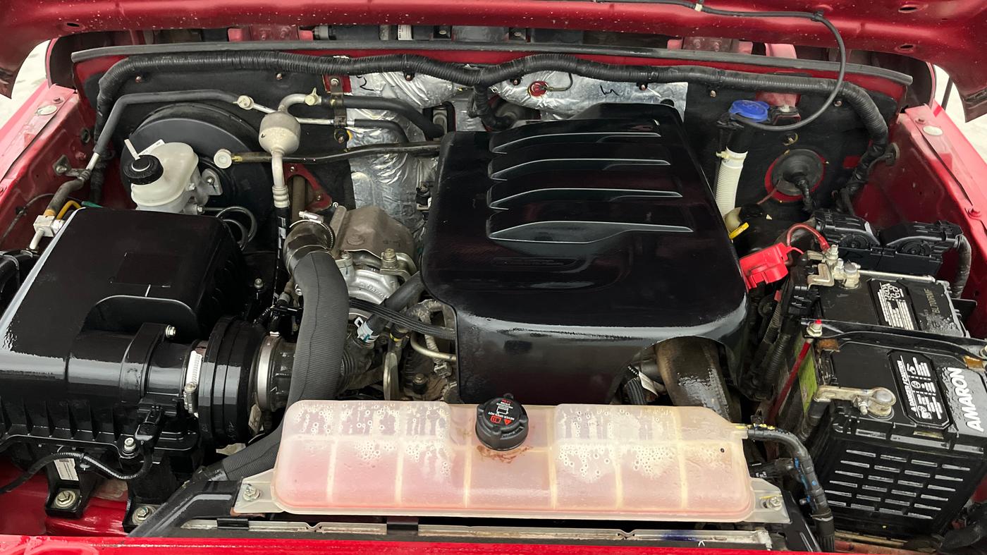 2021 Mahindra Thar LX  P 4WD AT CONVERTIBLE, Petrol, Automatic, 39,461 km, Engine View