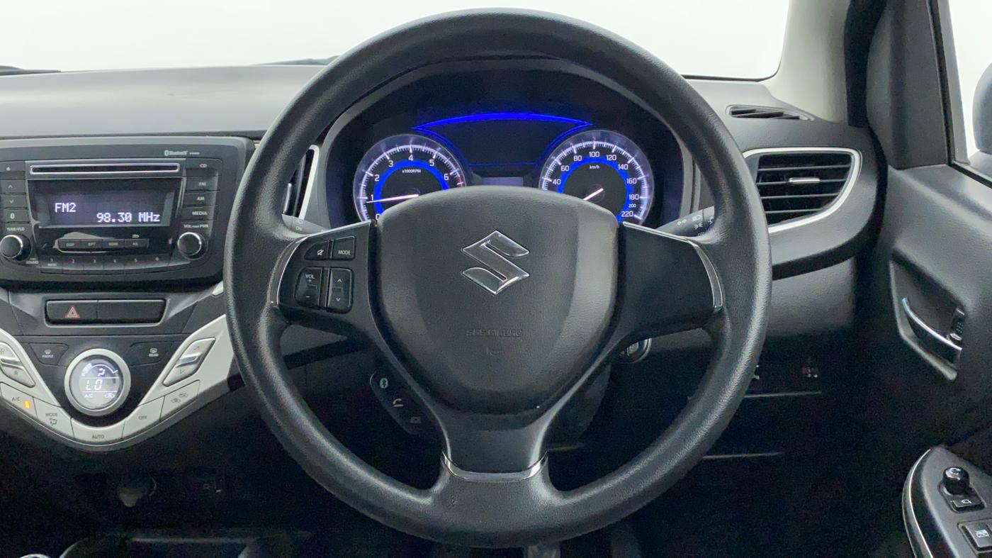 2017 Maruti Baleno DELTA PETROL 1.2, Petrol, Manual, 43,118 km, Steering Wheel Close Up