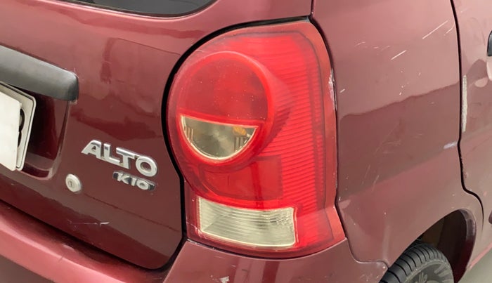 2010 Maruti Alto K10 LXI P, Petrol, Manual, 29,299 km, Right tail light - Minor scratches