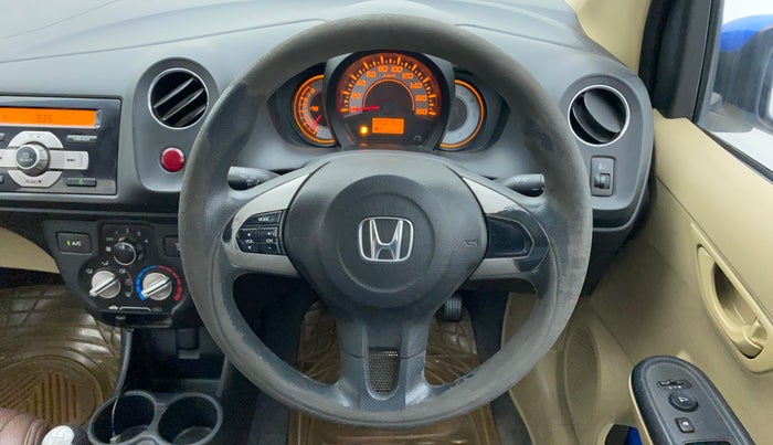 2014 Honda Brio S MT, Petrol, Manual, 90,073 km, Steering Wheel Close Up