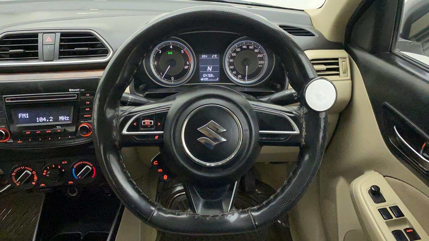 2017 Maruti Dzire VDI AMT, Diesel, Automatic, 1,05,395 km, Steering Wheel Close Up