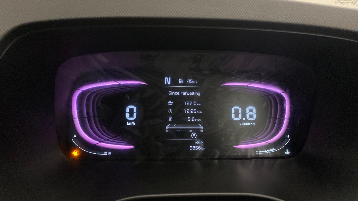 2023 KIA CARENS PRESTIGE PLUS 1.5 PETROL IMT 7 STR, Petrol, Manual, 9,820 km, Odometer Image