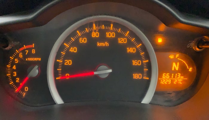 2015 Maruti Celerio ZXI AMT, Petrol, Automatic, 66,182 km, Odometer Image