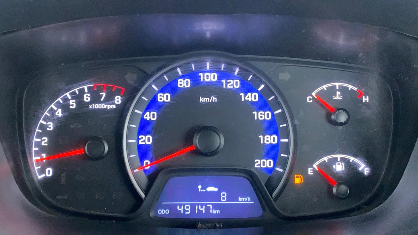2018 Hyundai Xcent SX 1.2, CNG, Manual, 49,146 km, Odometer Image