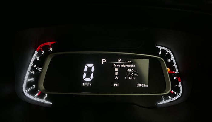 2023 KIA SONET HTX 1.0 DCT, Petrol, Automatic, 69,617 km, Odometer Image