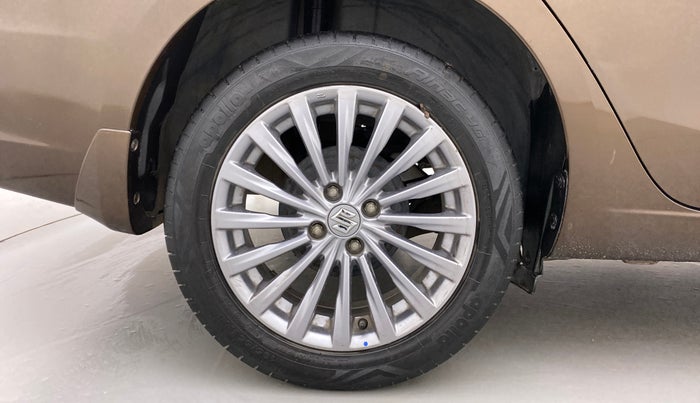 2018 Maruti Ciaz ALPHA 1.4 PETROL, Petrol, Manual, 51,360 km, Right Rear Wheel
